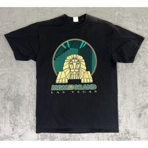 VINTAGE MGM Grand Las Vegas Shirt Mens Large‎ 1993 Lion Graphic Made USA 90s